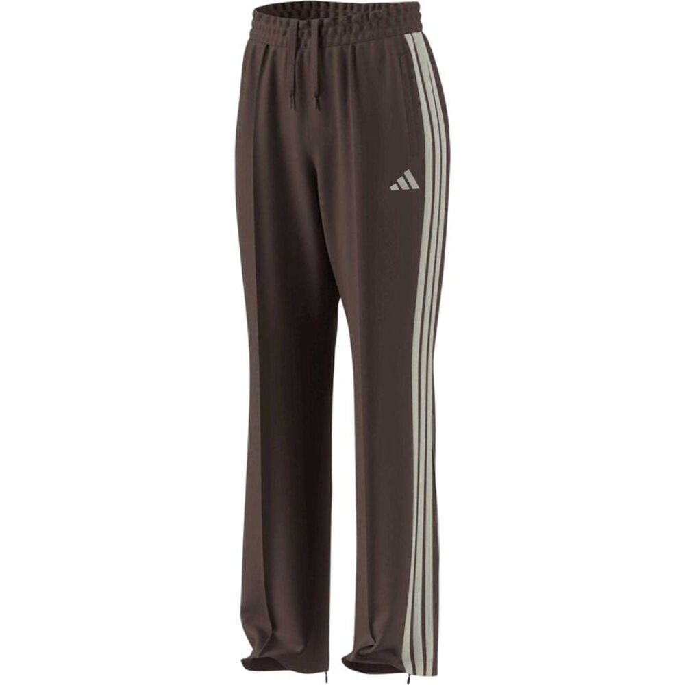 Adidas Womens/Ladies Firebird 3 Stripes Loose Sweatpants / Brown